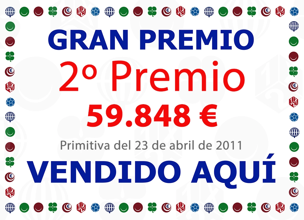 Premio de la Primitiva repartido por loterías y papelería Conchi.